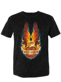 Flame High Black Mineral Wash T