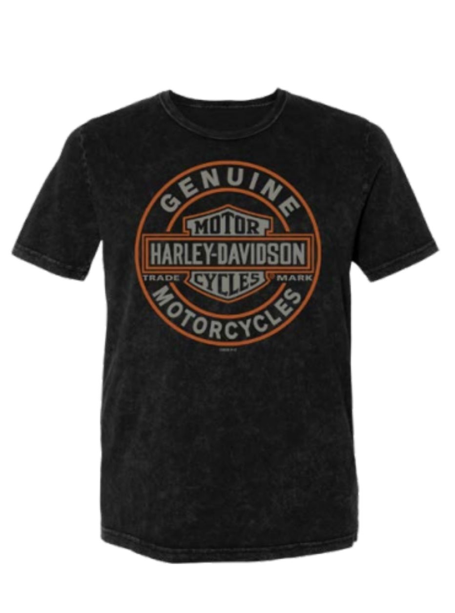 Oil Round Black Mineral Wash T