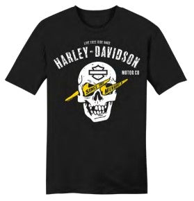 Men's Skull Zap Black T-Shirt
