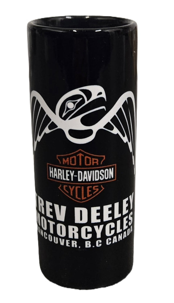 TREV DEELEY BLACK TALL SHOT GLASS