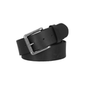Embossed Repeat Willie G Skull Leather Belt, Black