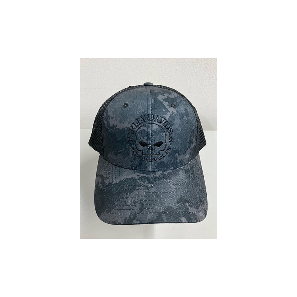 Tonal Camo Black Trucker Cap