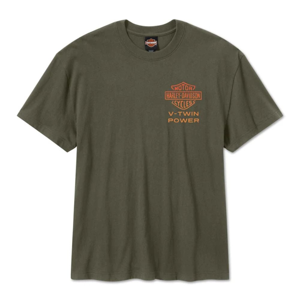 Men's H-D Engine Twins Short Sleeve Tee - Grape Leaf