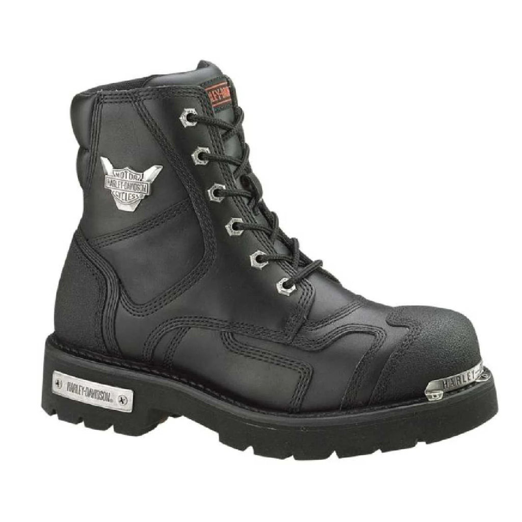 Women's Stealth 5.25-Inch Lace-Up Motorcycle Boots, Black