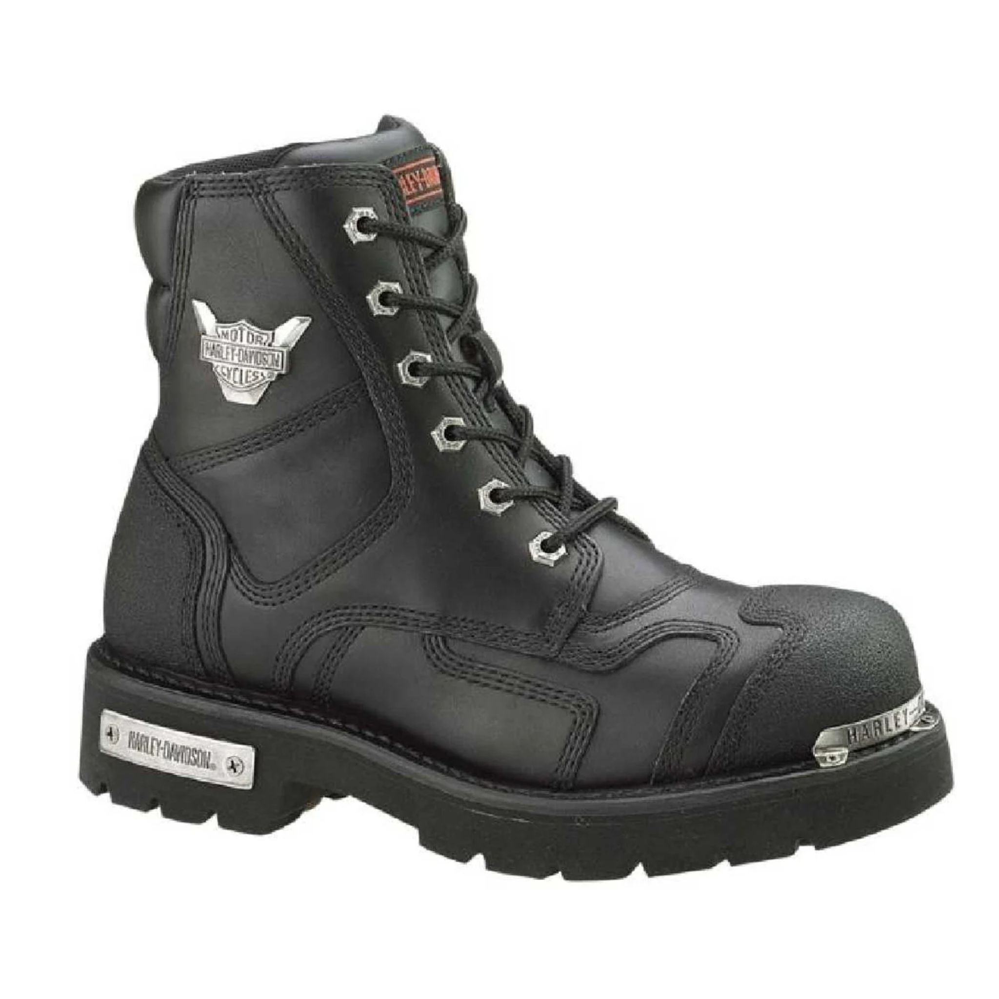Women's Stealth 5.25-Inch Lace-Up Motorcycle Boots, Black