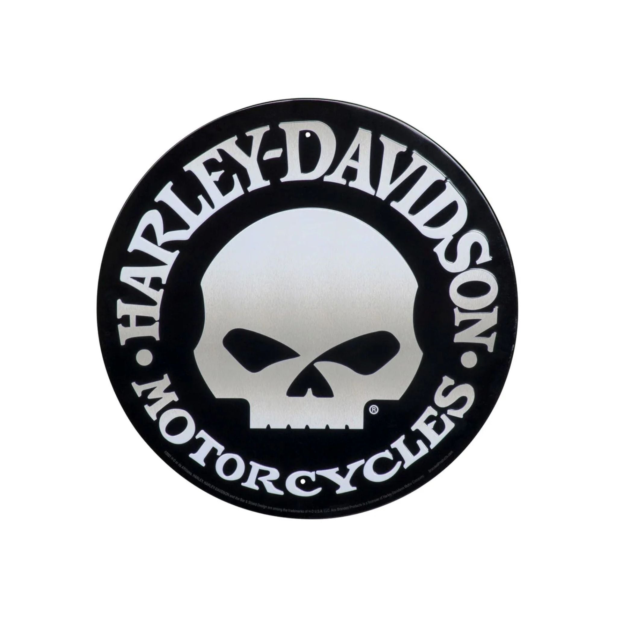 H-D Skull Tin Sign