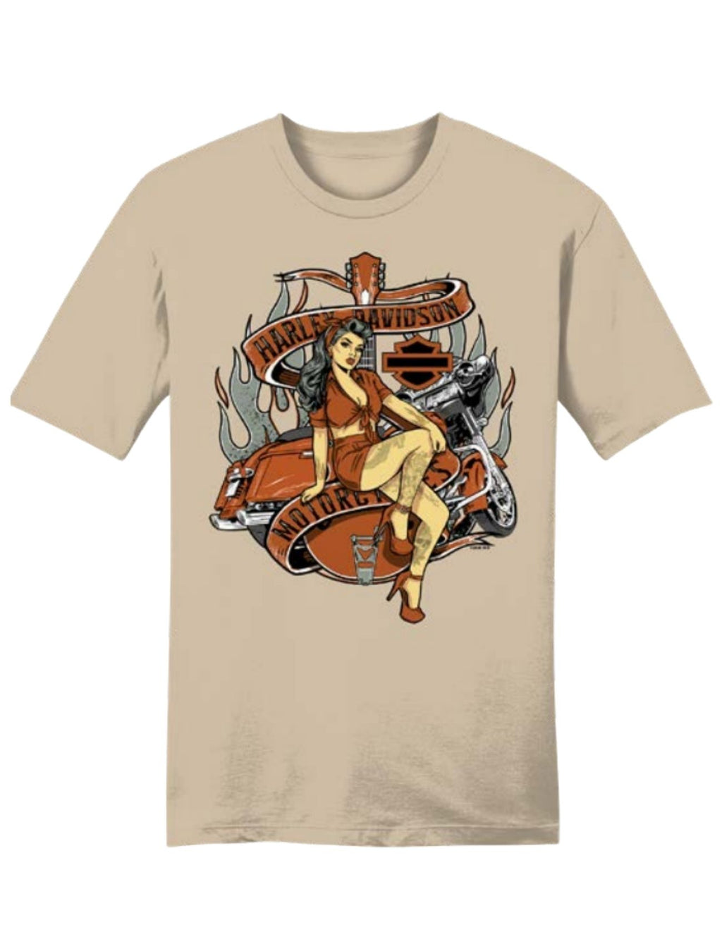 Hold On Cream Pinup T