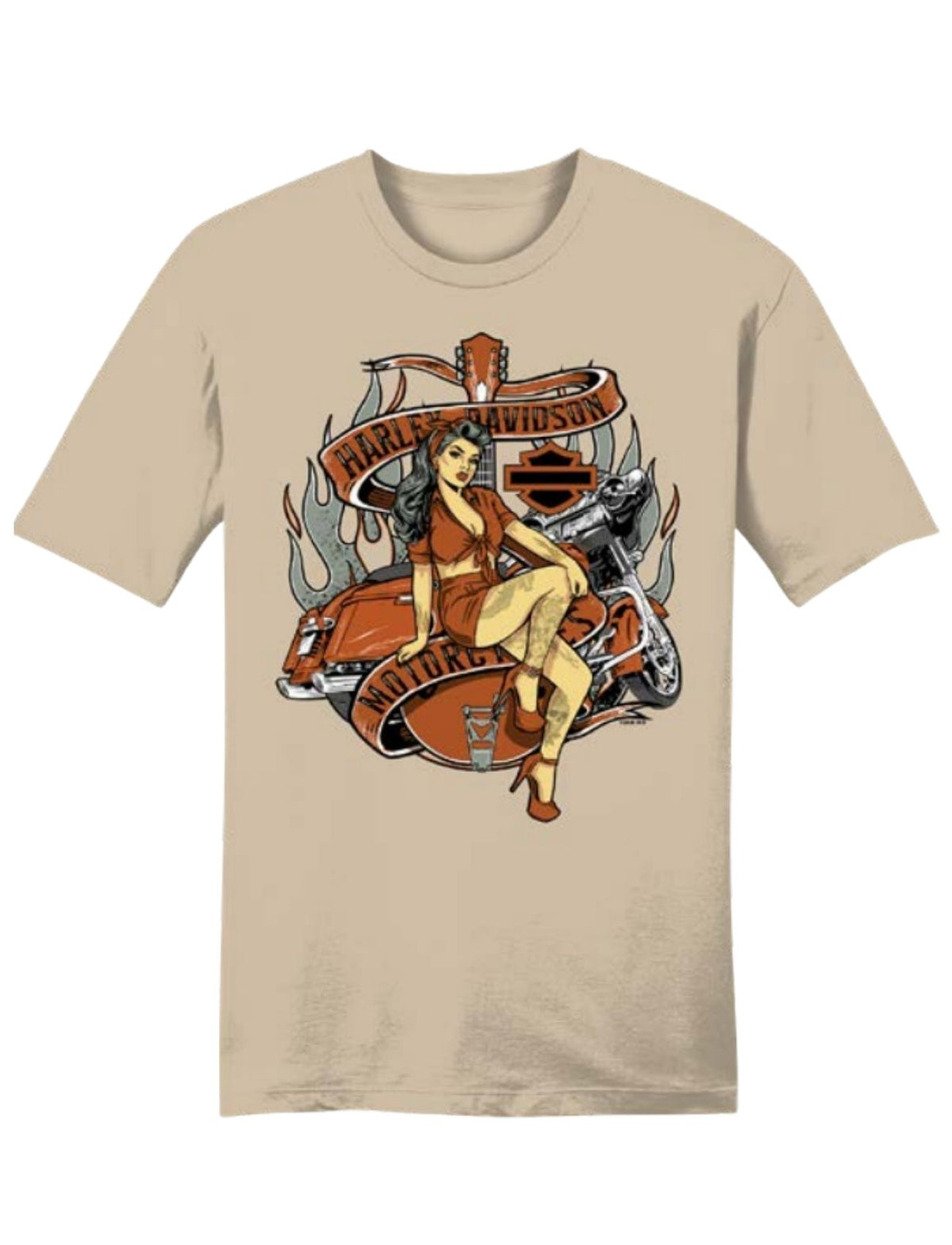 Hold On Cream Pinup T
