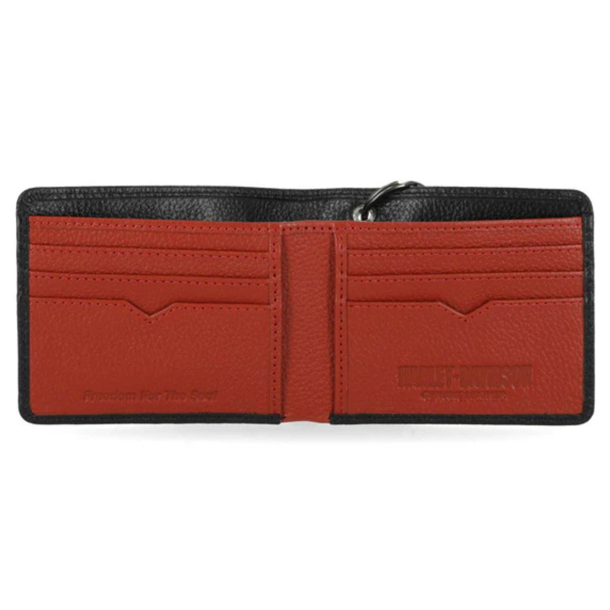 B&S Black Pebble Bilfold W/Chain