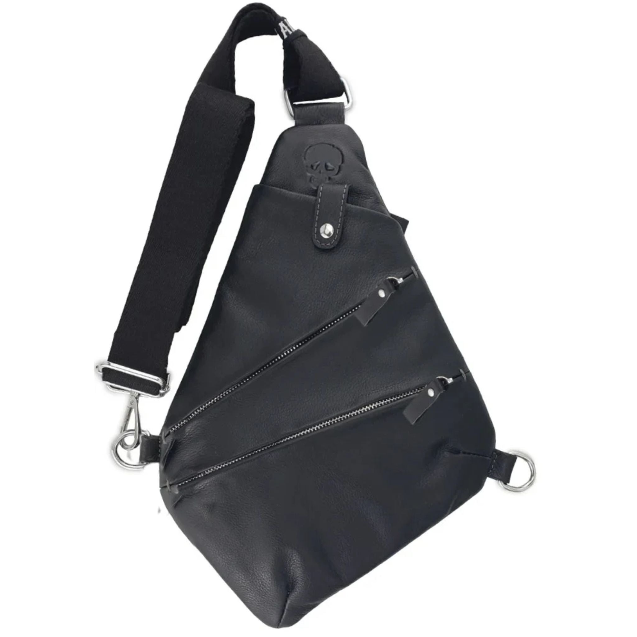 Multi-Functional Leather Sling Bag