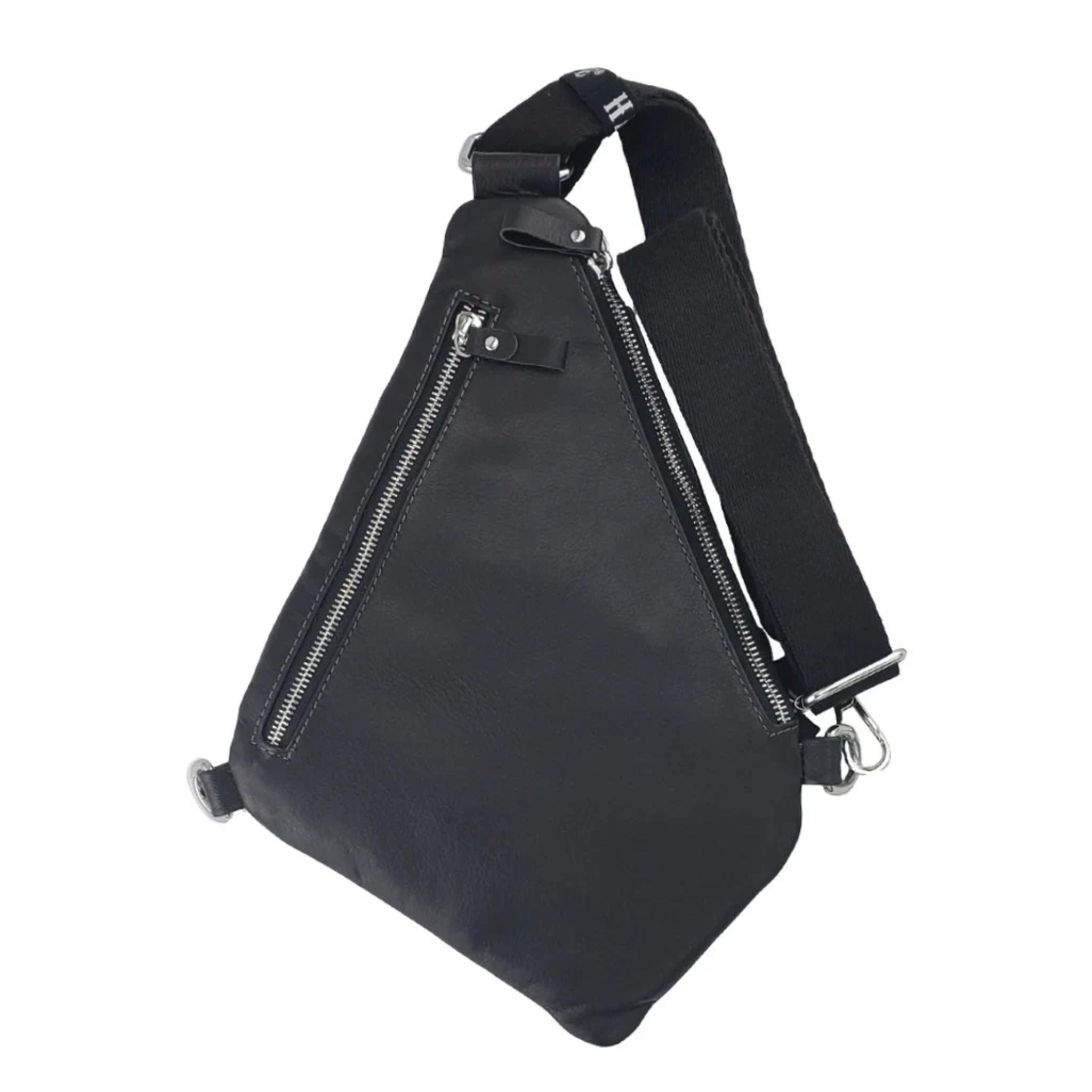 Multi-Functional Leather Sling Bag