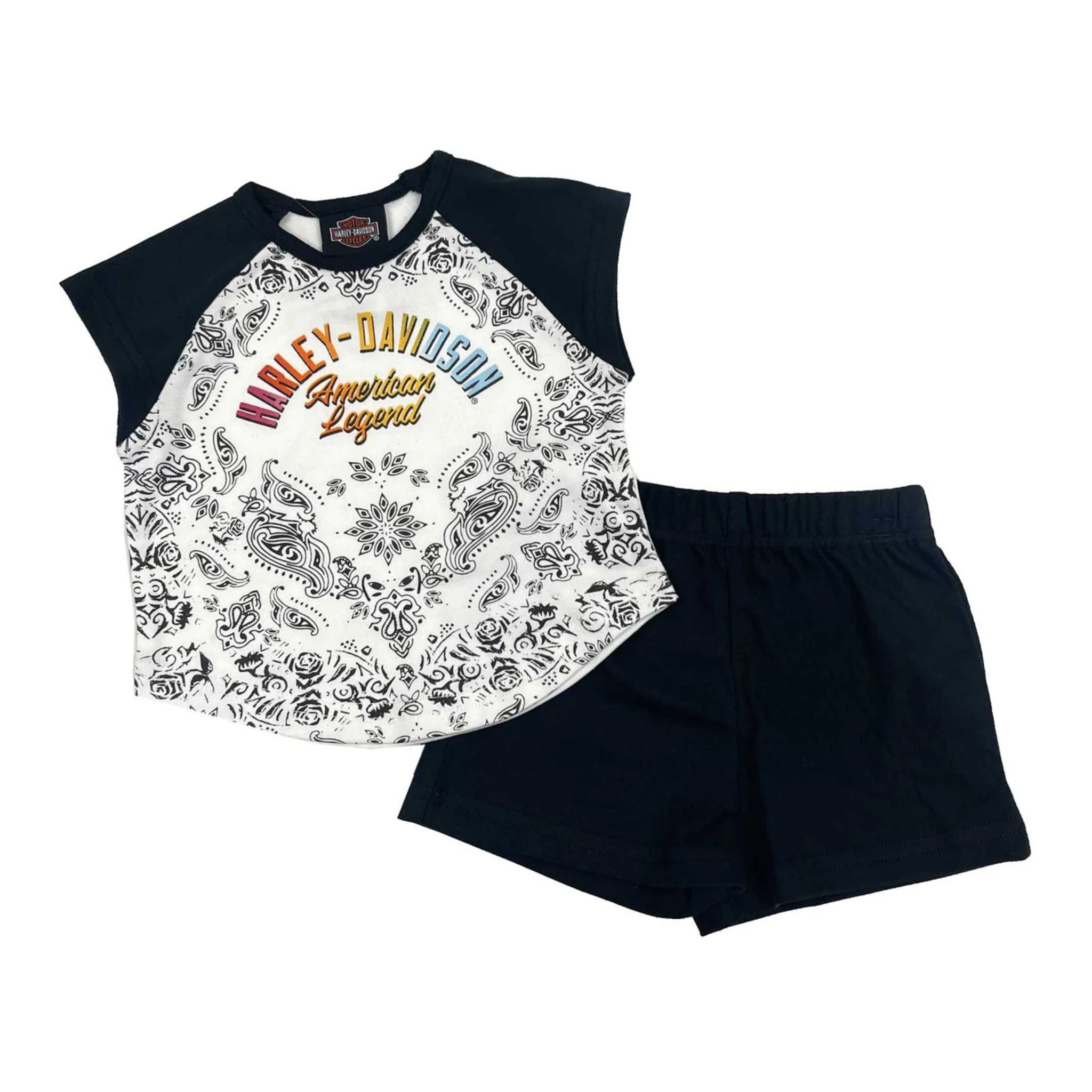 Girls' 2 Piece Knit Raglan Shirt & Shorts