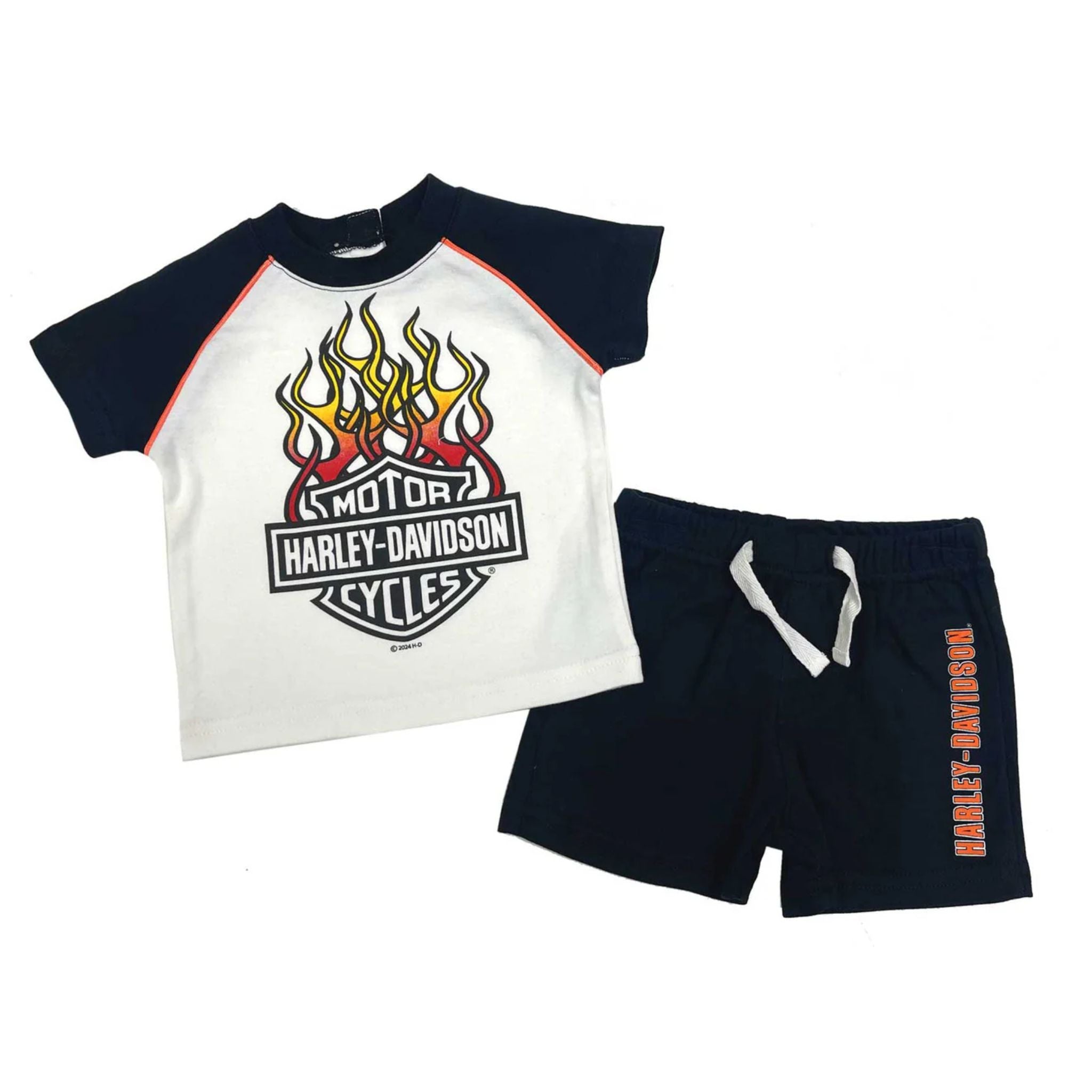 Boys' 2-Piece Knit Raglan T-Shirt & Shorts Set