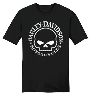 Men's Willie G Skull Line Black T-Shirt