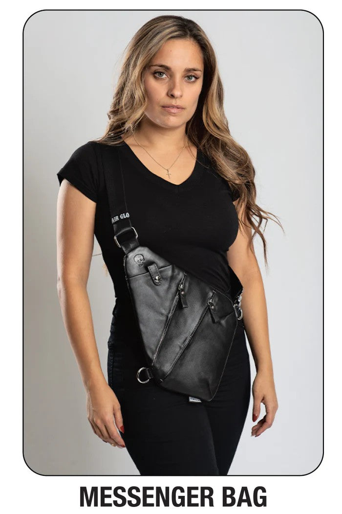 Multi-Functional Leather Sling Bag
