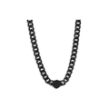 24" Matte Black B&S Logo Curb Link Chain Necklace