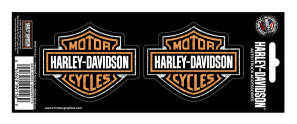Bar & Shield 2-Piece Holographic Decals, 3X8