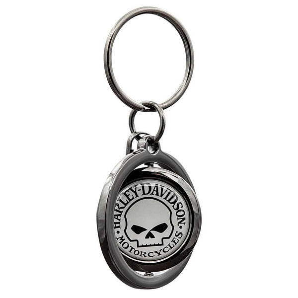 Willie G Skull Spinner Key Chain