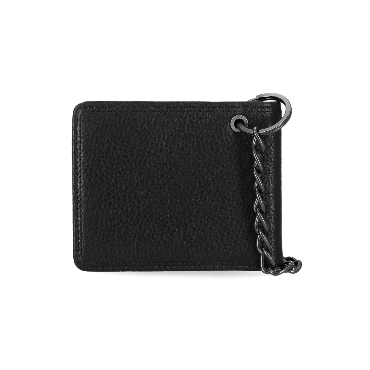 Embossed Eagle Billfold Chain RFID Wallet, Black
