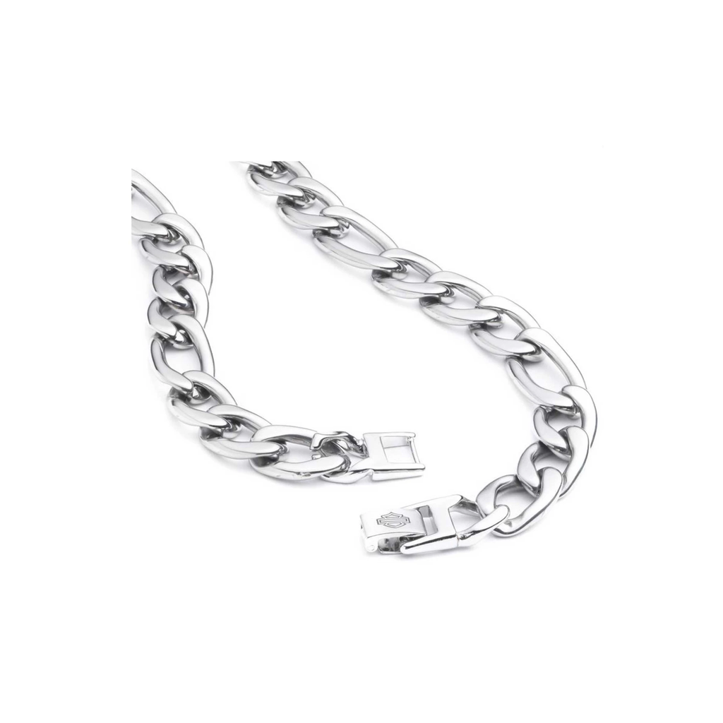 Men's 24 in. Figaro Chain Necklace - Stainless Steel, Silver