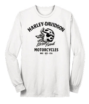 Street Fiend White Long Sleeve T