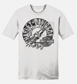 Fire One Up White Pocket T-Shirt