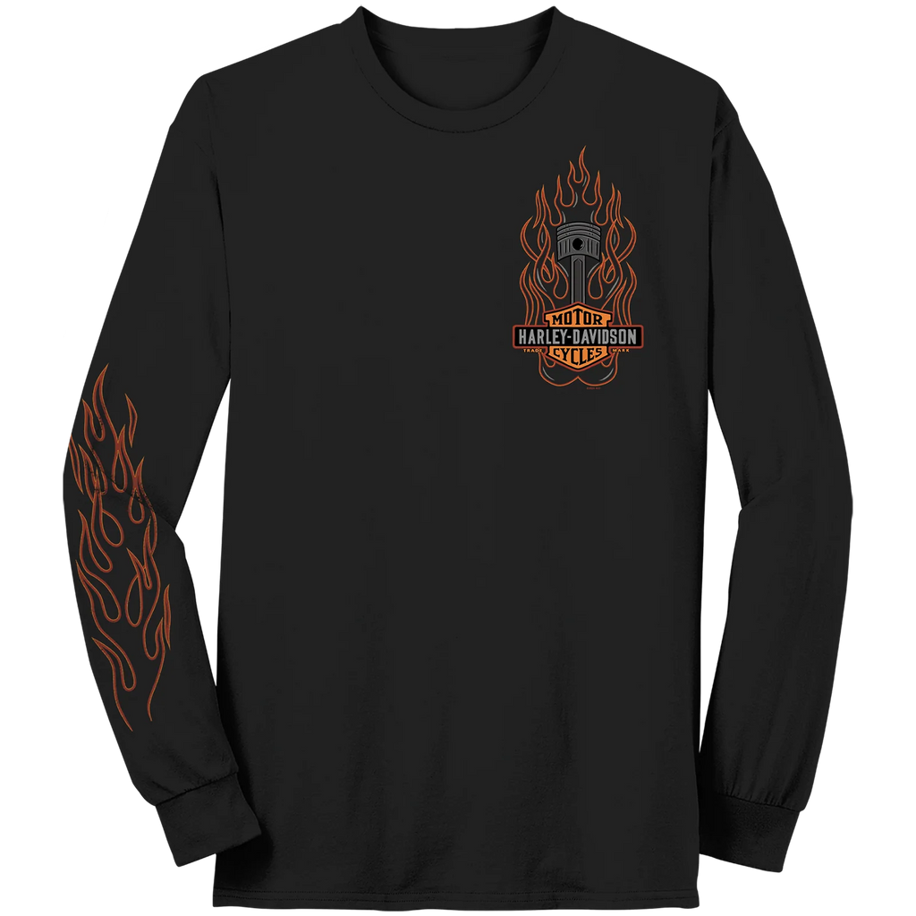 Flames Piston Long Sleeve T