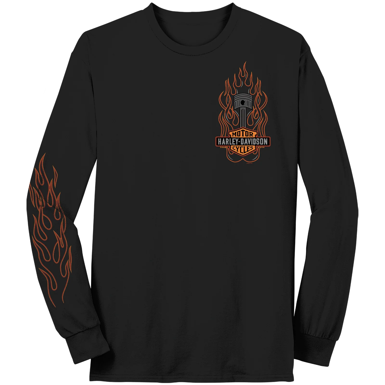 Flames Piston Long Sleeve T