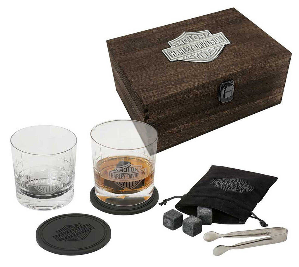 H-D Premium Whiskey Glass Gift Set