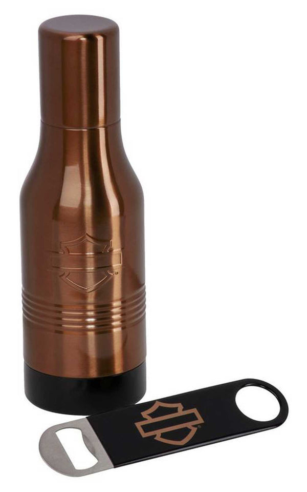Stainless Steel Insulated Bottle Cooler & Bar & Shield Opener