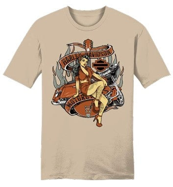 Hold On Cream Pinup T