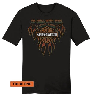 Just Ride Black Tri-Blend T