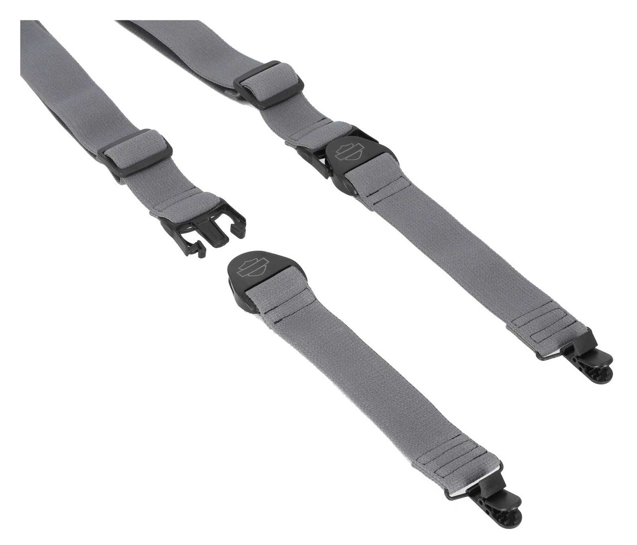 Men's Bar & Shield Adjustable Elastic Suspenders - Gray
