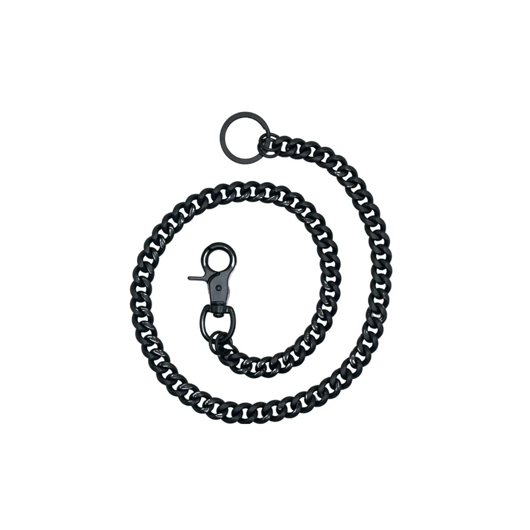 28" Matte Stainless Steel Wallet Chain