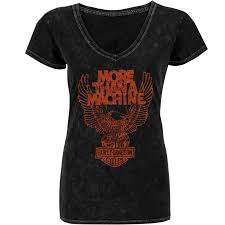Women's More Than A Machine Black Mineral Wash T-Shirt
