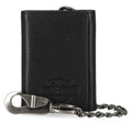 B&S Black Pebble Trifold W/Chain