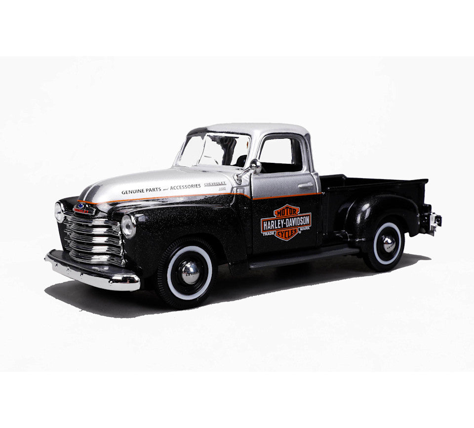 Maisto 1:24 H-D '48 FL Panhead + 1950 Chevrolet 3100 PU