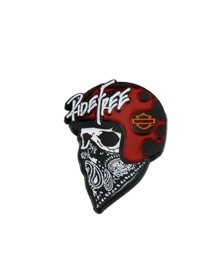 Ride Free Skull Pin
