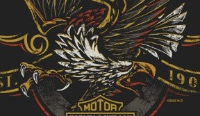 Men's Rough Eagle Black T-Shirt