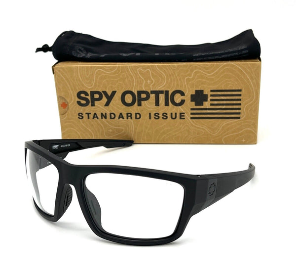Spy Dirty Mo Tech Sunglasses- ANSI Matte Black Frame/Clear Lens