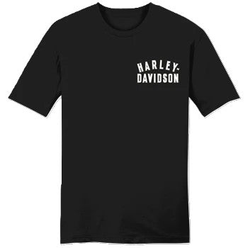 Men's Small Font Black T-Shirt