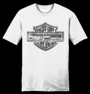 Men's Steel Shield White T-Shirt