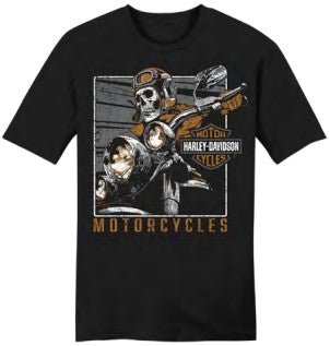 Men's Vintage Rider Black T-Shirt