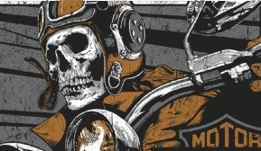 Men's Vintage Rider Black T-Shirt