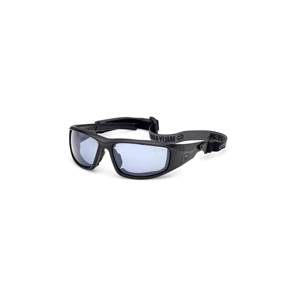 HDMC Light-Adjusting Sunglasses w/ Headstrap, Shiny Black