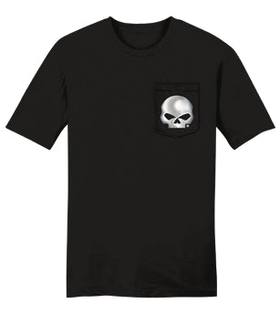 Chrome Willie G Black Pocket T