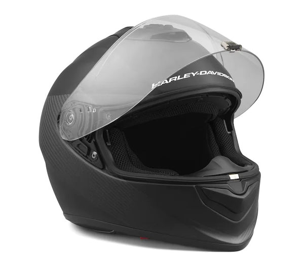 H-D Brawler Carbon Fiber X09 Full Face with Sun Shield Helmet