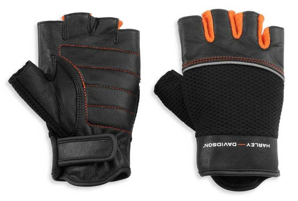 New Horizon Mesh & Leather Fingerless Gloves