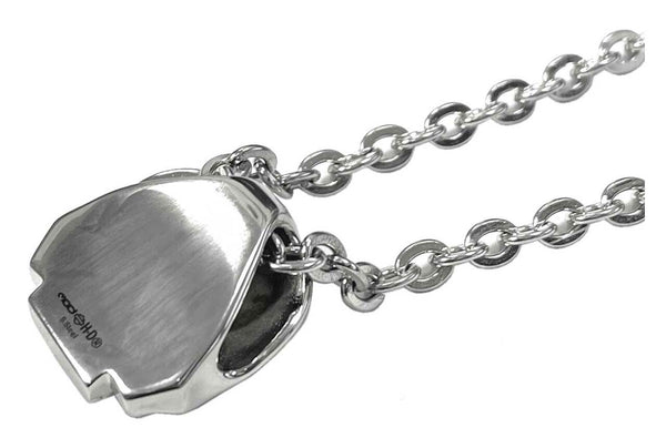 Men's Bar & Shield Skull Necklace Stainless Steel 22''